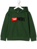 Diesel Kids sweat à capuche et logo - Vert - thumbnail