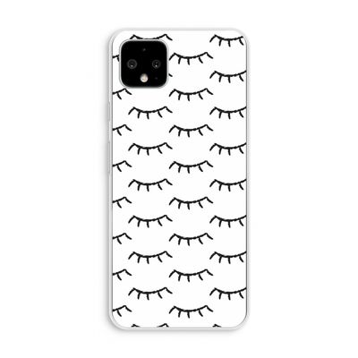 Wimpers: Pixel 4 XL Transparant Hoesje