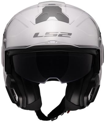 LS2 opklaphelm "ff910 advant ii solid". helmet ff910 advant ii solid 3xl white
