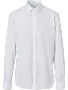 Burberry chemise à détail brodé - Blanc