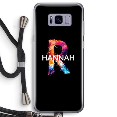 Abstract Spectrum: Samsung Galaxy S8 Transparant Hoesje met koord
