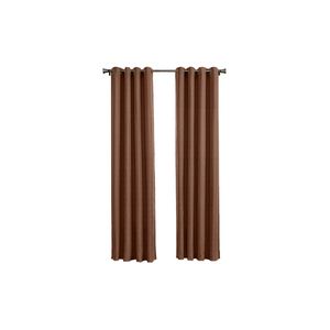 Larson - Luxe geweven blackout gordijn - met ringen - 3m x 2.5m - Chocoladebruin