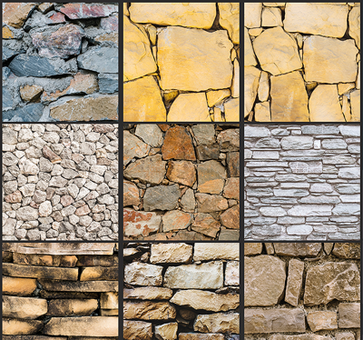 Behang steen Stenen puzzel