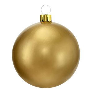 Mega grote decoratie kerstbal - 45 cm - goud - opblaasbaar