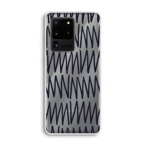 Marrakech Zigzag: Samsung Galaxy S20 Ultra Transparant Hoesje