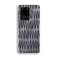 Marrakech Zigzag: Samsung Galaxy S20 Ultra Transparant Hoesje