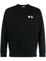 Maison Kitsuné sweat à patch renard - Noir - thumbnail