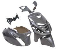 Plaatset 5-delig Edge voor Piaggio Zip-SP vanaf bouwjaar 2000 - anthraciet