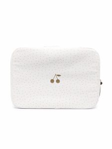 Bonpoint valise à logo imprimé - Blanc