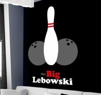 Muursticker The big Lebowski bowling