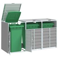 Containerberging voor 3 containers 216x81x115 cm staal grijs