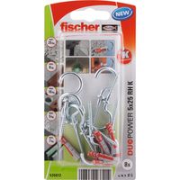 Fischer DUOPOWER 5 x 25 RH lamellendeuvel 5 stuk(s) Metaal, Kunststof Rond - thumbnail