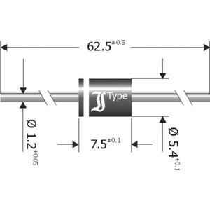 TRU COMPONENTS Schottky barrière gelijkrichter diode TC-SB840 DO-201 40 V 8 A