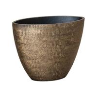 Ter Steege Planter Ryan Shiny Gold 33 cm ovale gouden bloempot voor