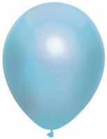 Metallic ballonnen lichtblauw 100 stuks 30cm - thumbnail