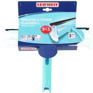 Leifheit 3-in-1 raamwisser/raamtrekker easy click systeem 33 cm