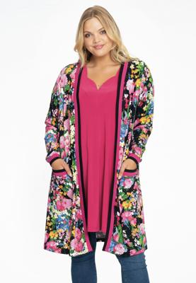 Yoek Vest met zakken | Zwart | Maat 54/56