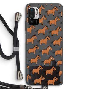Pony: Xiaomi Redmi Note 10 5G Transparant Hoesje met koord