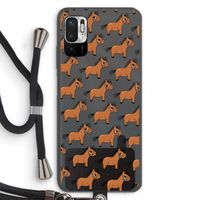 Pony: Xiaomi Redmi Note 10 5G Transparant Hoesje met koord