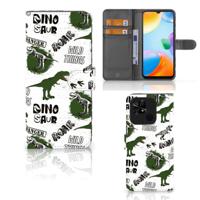 Telefoonhoesje | Met pasjeshouder | voor Xiaomi Redmi 10C Dinosaurus