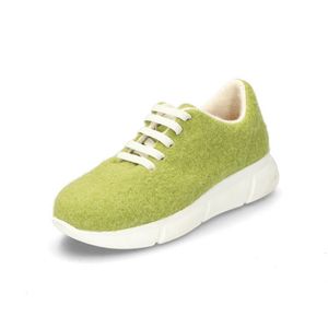 Wollen sneaker, pistache Maat: 43