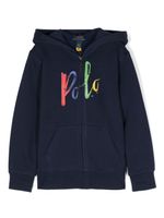 Ralph Lauren Kids veste à logo imprimé - Bleu