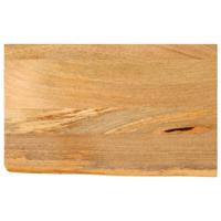 Tafelblad met natuurlijke rand 40x30x3,8 cm massief mangohout Tafelblad met natuurlijke rand 40x30x3,8 cm massief mangohout