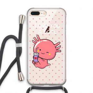 Love You A Lotl: iPhone 7 PLUS Transparant Hoesje met koord