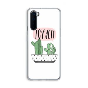 I love cacti: OnePlus Nord Transparant Hoesje