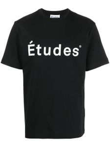 Etudes t-shirt à logo imprimé - Noir