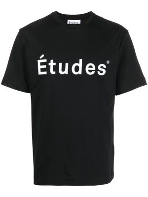 Études Studio t-shirt à logo imprimé - Noir