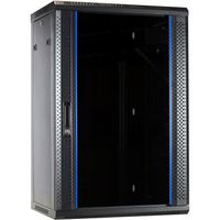 DSI 18U wandkast met glazen deur - DS6418 server rack 600 x 450 x 900mm