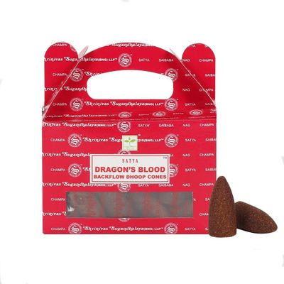 Satya Backflow Wierook Kegels Dragon&apos;s Blood (24 kegels)