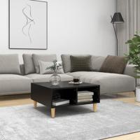 Salontafel 60x60x30 cm bewerkt hout zwart