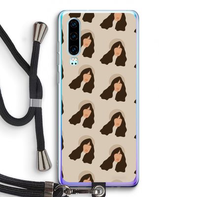 Bonjour mon amour: Huawei P30 Transparant Hoesje met koord