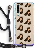 Bonjour mon amour: Huawei P30 Transparant Hoesje met koord