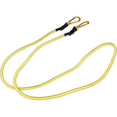 Bagage elastiek met karabijnhaak - 180 cm - geel - spin - bevestigingselastiek voor transport