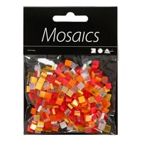 Creativ Company Mini Mozaiek Rood/Oranje 5x5mm, 25 gram