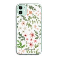 Botanical sweet flower heaven: iPhone 11 Transparant Hoesje