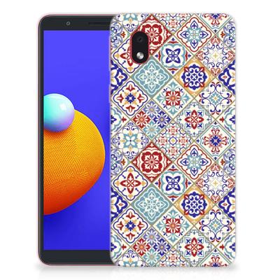 Samsung Galaxy A01 Core | TPU | Siliconen hoesje | Tiles Color
