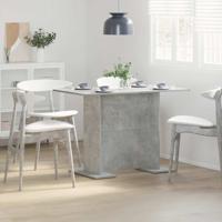 Eettafel 110x60x75 cm bewerkt hout betongrijs