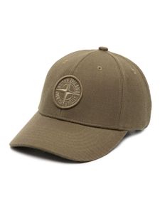 Stone Island Compass-motif cotton cap - Vert