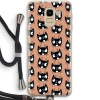 Kat: Samsung Galaxy J6 (2018) Transparant Hoesje met koord