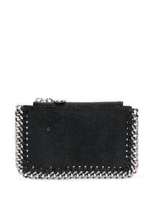 Stella McCartney porte-monnaie à détail de chaîne - Noir