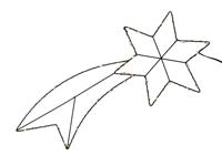 Svenska Living Komeet metaal 40-led met timer 2xaa