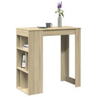 Bartafel met rekken 102x50x103,5 cm hout sonoma eikenkleur