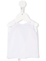 Mariella Ferrari blouse brodée à bords festonnés - Blanc