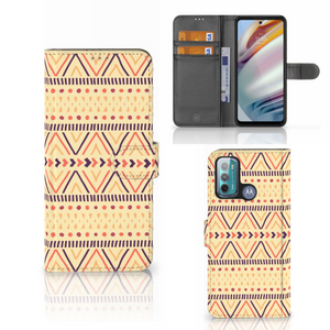 Motorola Moto G60 Telefoon Hoesje Aztec Yellow