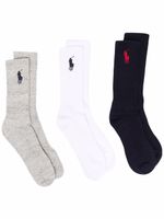 Polo Ralph Lauren chaussettes à motif brodé - Blanc