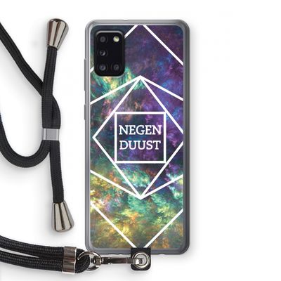 Negenduust ruimte: Samsung Galaxy A31 Transparant Hoesje met koord